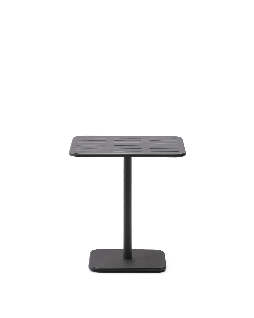 Уличный стол Brai из темно-серой оцинкованной стали 70 x 70 см