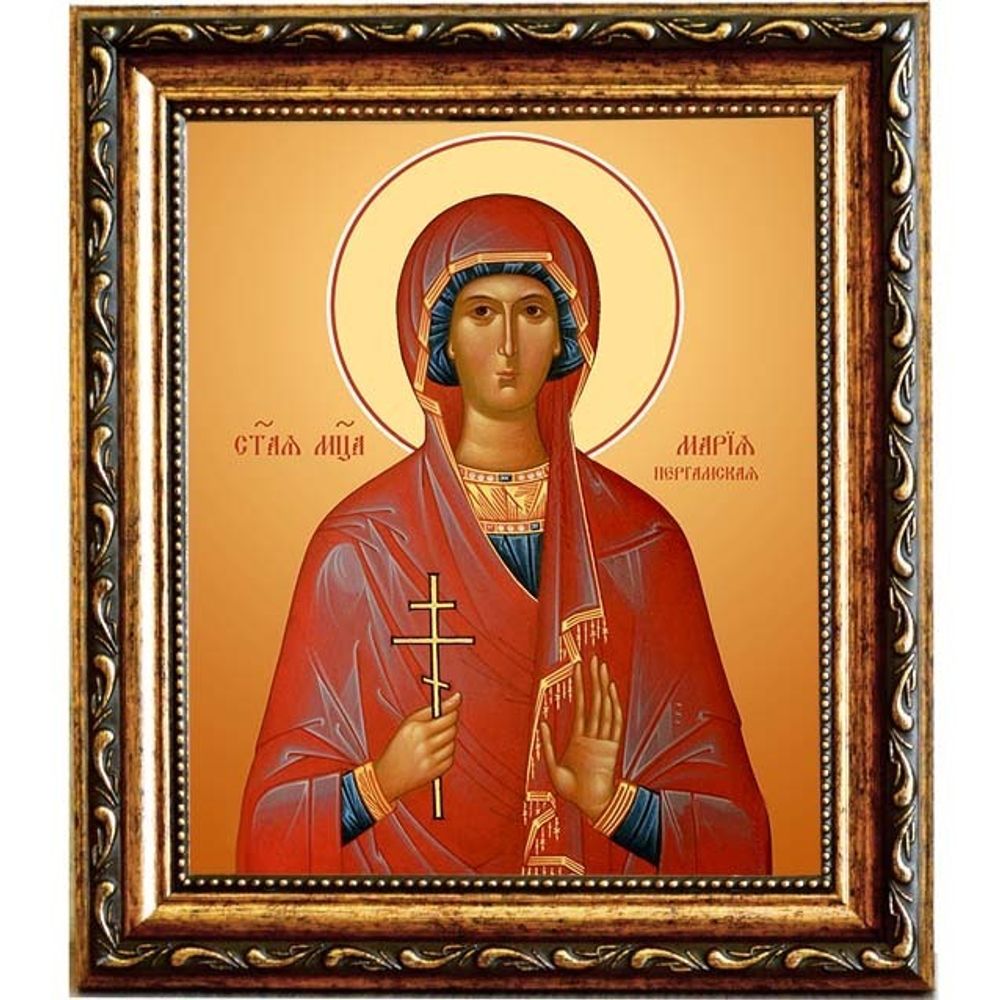 Мария Пергамская мученица. Икона на холсте.