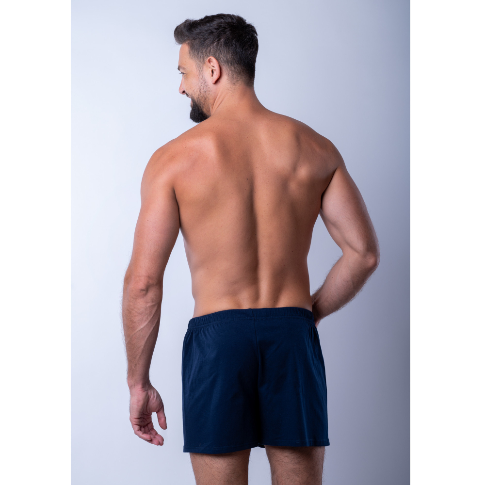 Мужские трусы-шорты боксеры темно-синие MR. BIG MB208 dark blue