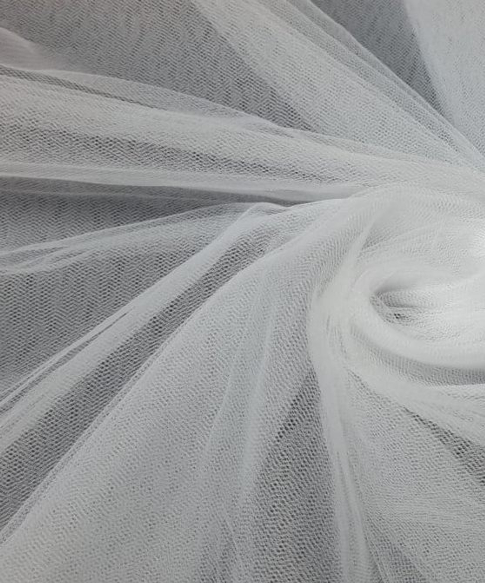 Фатин белый, мягкий SHINING TULLE