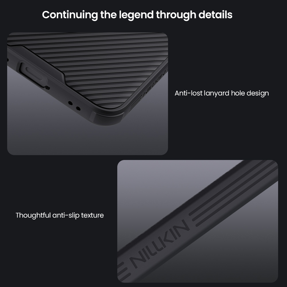 Усиленный чехол с сдвижной шторкой для камеры от Nillkin для Samsung Galaxy S25 FE, серия CamShield Pro Case