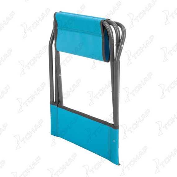 Стул складной со спинкой СР-380 труба ф16, голубой (T-PR-FC-380S-LB) Premier fishing