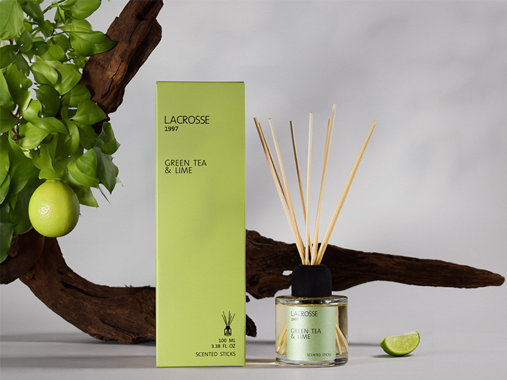 Диффузор ароматический lacrosse, green tea&lime, 100 мл
