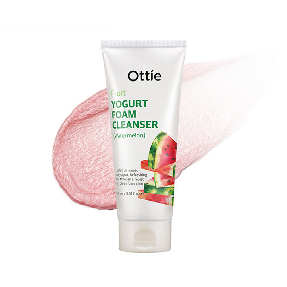 Пенка для умывания йогуртовая Ottie Fruits Yogurt Foam Cleanser Watermelon 150 мл