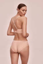 Телесные трусики-слипы с завышенной линией талии Diamante (Размер: 38) (Цвет: телесный)