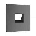 Накладка для телефонной розетки RJ11 (графит рифленый)