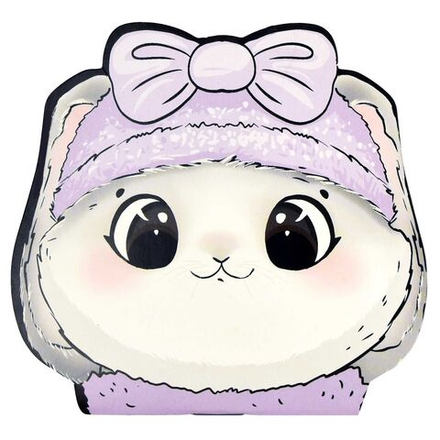 Блокнот А6 30л скоба "Милый зайка" фигурная вырубка