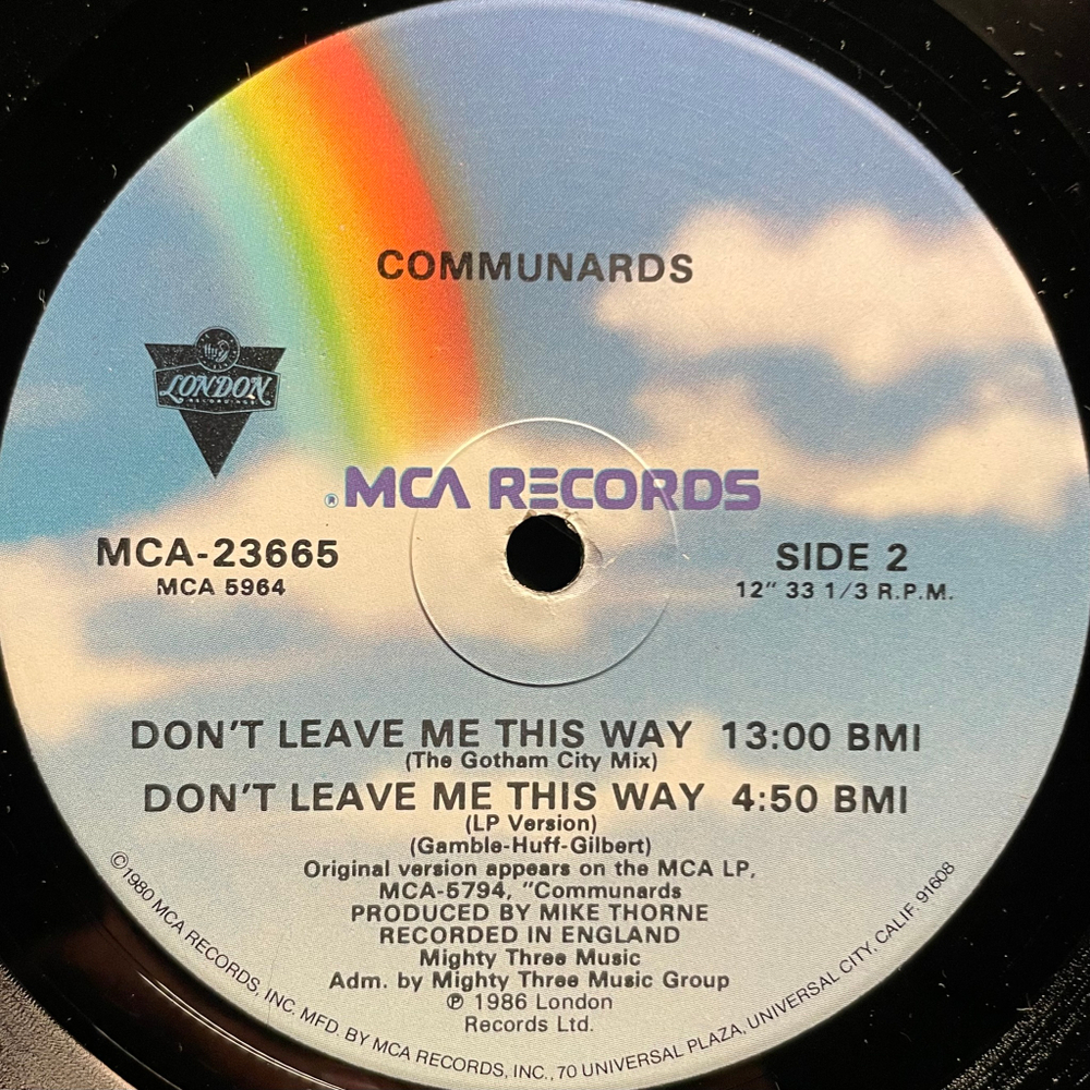 Communards – Don't Leave Me This Way (США 1986г.) EP