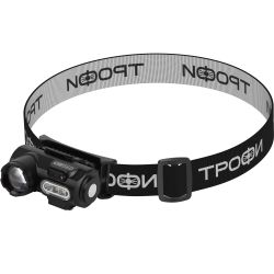 Фонарь налобный светодиодный Трофи GA-103 аккумуляторный 3 Bт сенсорное управление магнит клипса 6 режимов