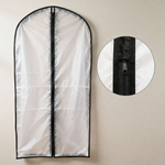 Чехол для одежды 60*140см ПЕВА, с черным кантом