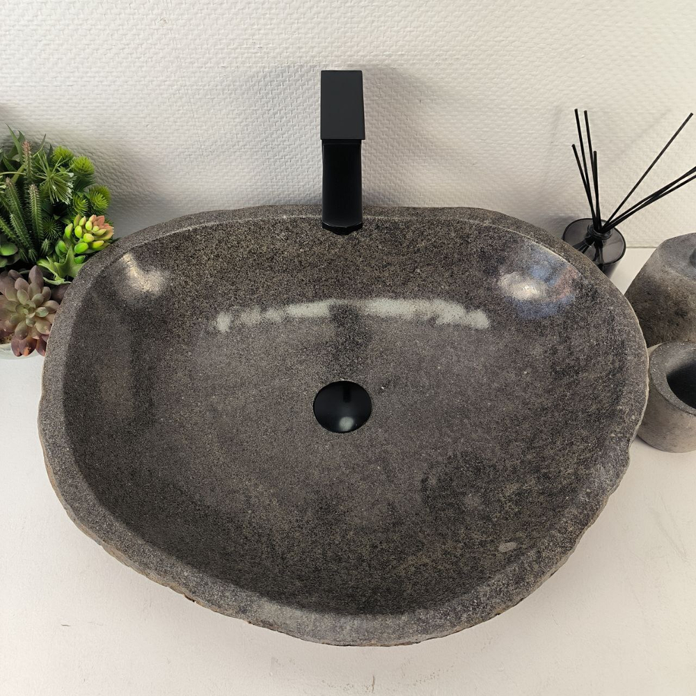 Раковина из речного камня RS-65467 60*48*16 0858
