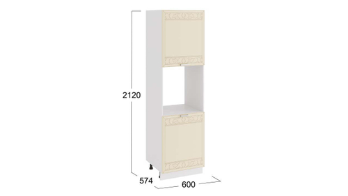 Шкаф-пенал под бытовую технику с двумя дверями «Долорес»