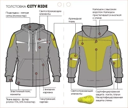 Мототолстовка CITY RIDE STARKS