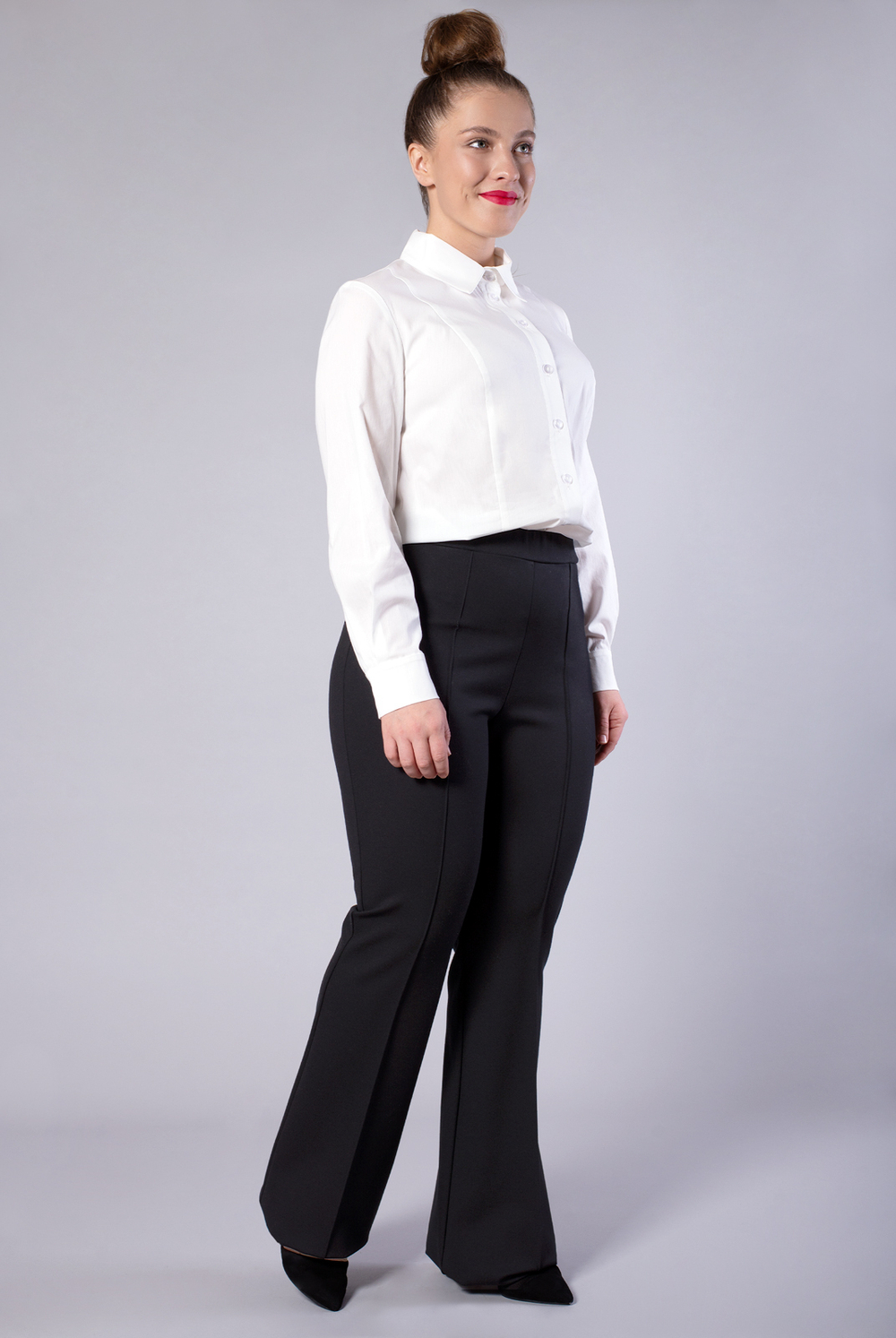 Блузка женская 2553АП, молочный #83Мол092553АП