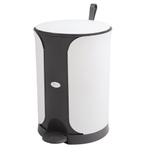 Ведро для мусора с педалью "Sтилъ" 11л, с ручкой для переноса, цвет темно-серый