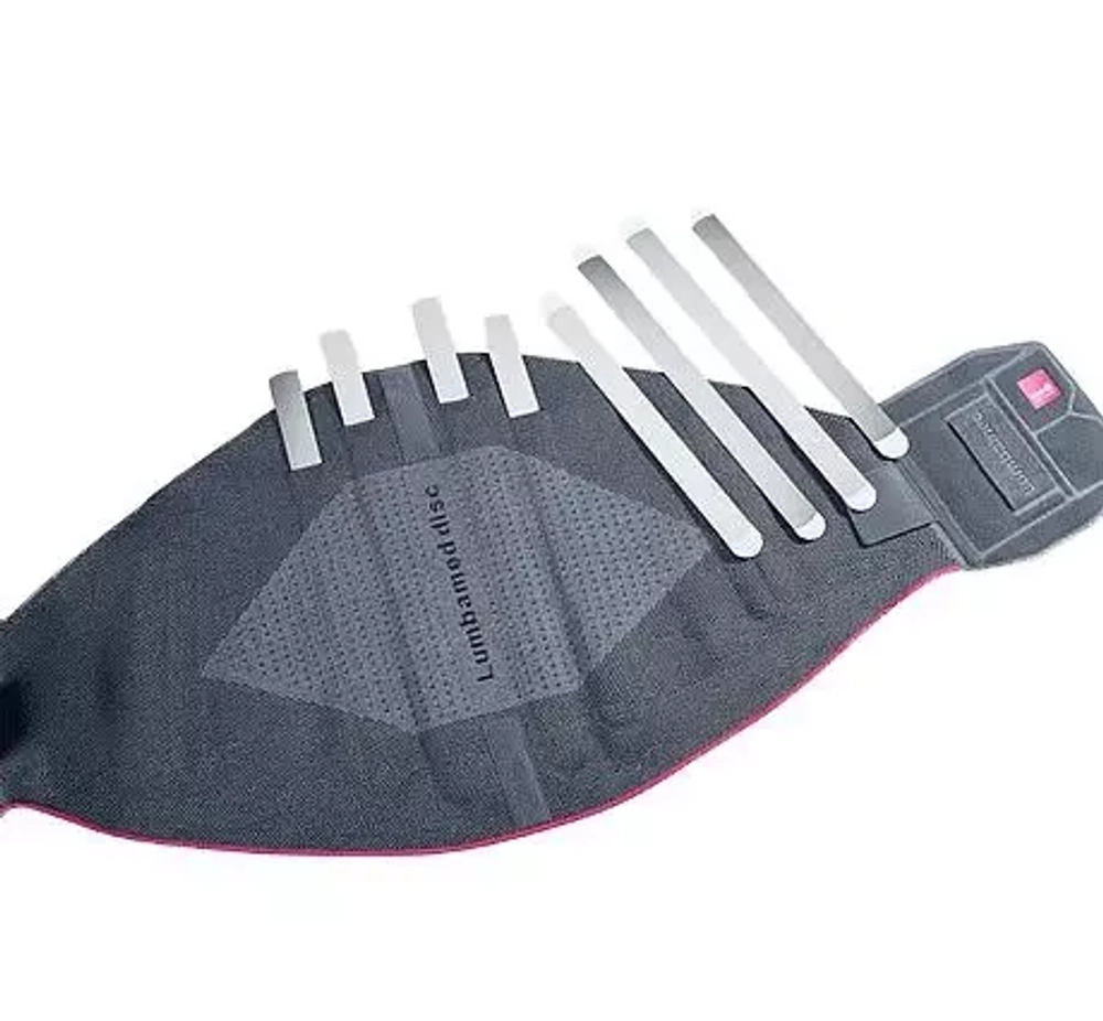 667 -Бандаж-корсет поясничный наборный LUMBAMED DISC - приталенный покрой - серый