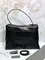 BALENCIAGA RODEO HANDBAG с крокодиловым тиснением, черная