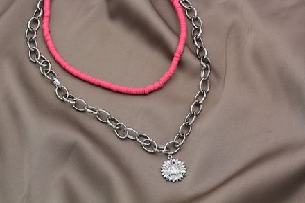 Цепь овальная граненая, 7,5х11мм (отрезок 70см)