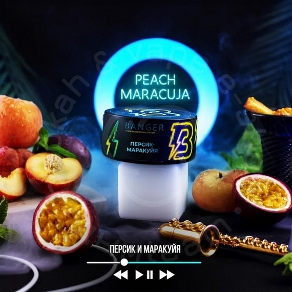 Табак для кальяна Banger  Peach Maracuja (Пич Маракуя) 25 гр., шт