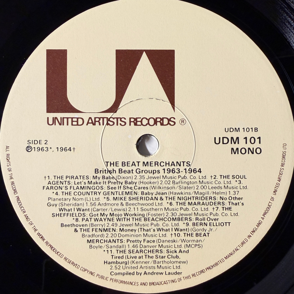 Сборник The Beat Merchants - British Beat Groups 1963-1964 2LP (Англия 1977г.)