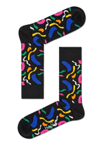 Носки унисекс Brush Stroke Socks с цветными мазками кисти (Размер: 29) (Цвет: черный)