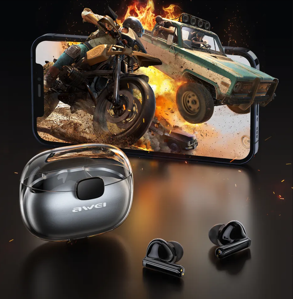 Наушники беспроводные Awei T52 ANC Smart Touch