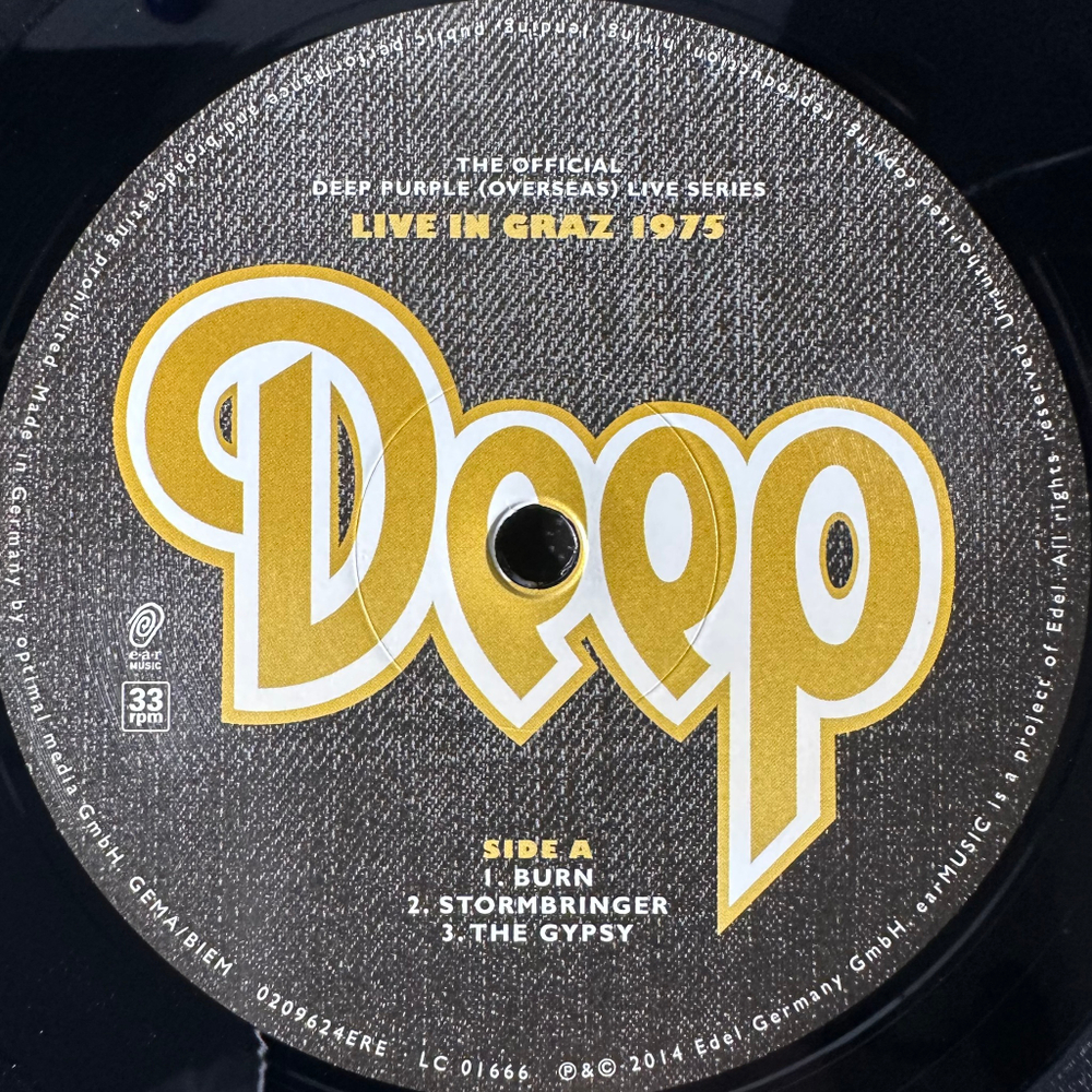 Deep Purple ‎– Live In Graz 1975 2LP (Германия 2014г.)