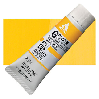 Holbein Acrylic Gouache 40 мл. 733 [А] Deep Yellow