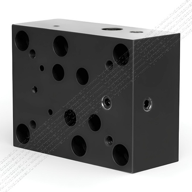 EB408 - Плита-переходник, Ду25 -> Ду16, ISO 4401-08 -> ISO 4401-07, CETOP08 - CETOP07