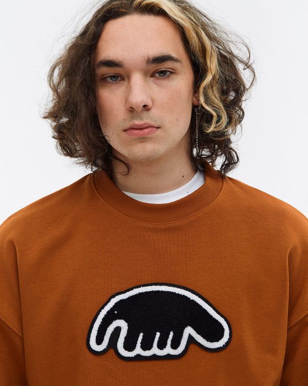 Толстовка Crewneck BigLogo терракотовая - фото 5