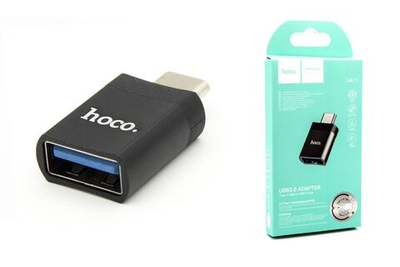 Адаптер Hoco OTG UA17 Type-C - USB3.0 (black)
