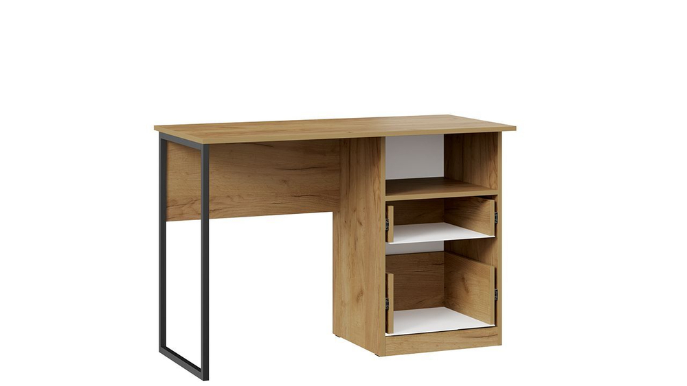 Стол письменный с ящиками Дуб Крафт золотой/Графит матовый 110,2х50,3х75 см