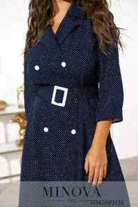 Платье 3154-темно-синий Minova