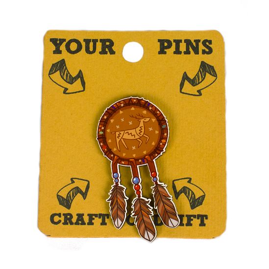 Деревянный значок. Ловец снов