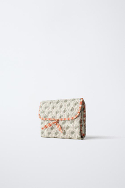 ZARA ПЕЛЕНАЛЬНЫЙ КОВРИК ДЛЯ МАМ С ЦВЕТОЧНЫМ ПРИНТОМ, ЭКРЮ