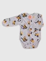 Боди с длинным рукавом на кнопках швы наружу с царапками 6761 (Размер: 62)