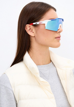 Спортивные очки 100% Speedcraft SL / Total Energies Team Matte White/ / Metallic HiPER Blue ML Mirror Lens