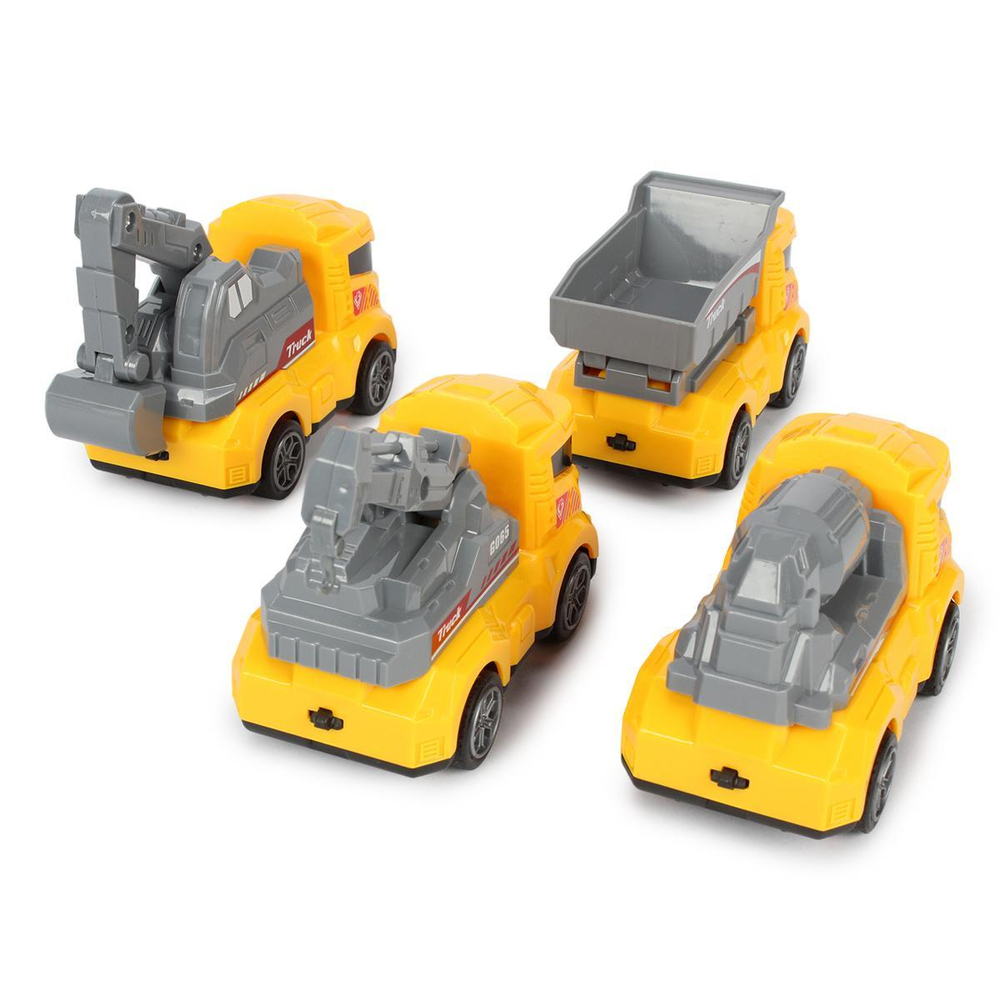 Набор машин 4шт, пакет LL-01