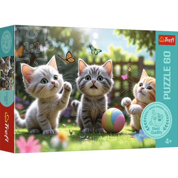 Puzzles - &quot;60&quot; - Three kittens / Trefl