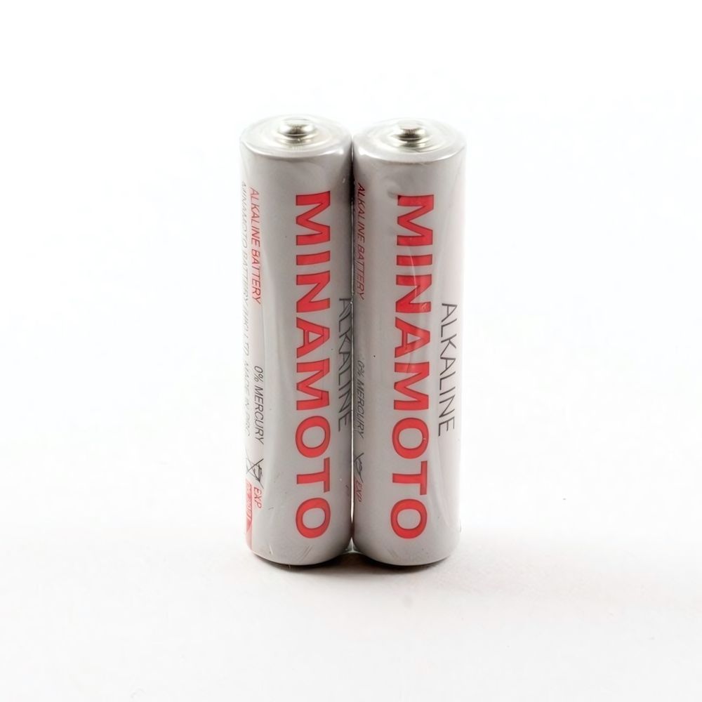 Батарейка щелочная MINAMOTO LR03 (AАА) 1.5В (2 шт) (Цвет: серебристый)