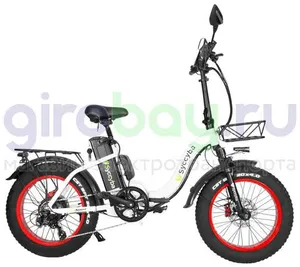 Электровелосипед Syccyba F11 Pro (48V/15Ah) - Белый с красными ободами фото №9