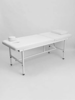 Массажный стол стационарный Massagecomplekt, с регулировкой высоты и вырезом для лица, 190/70, черный
