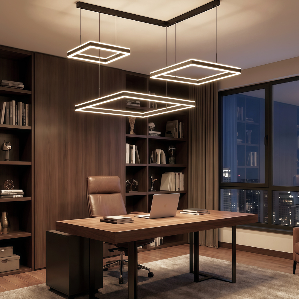 Citilux Дуэт CL719K311 LED Люстра подвесная с пультом Чёрная