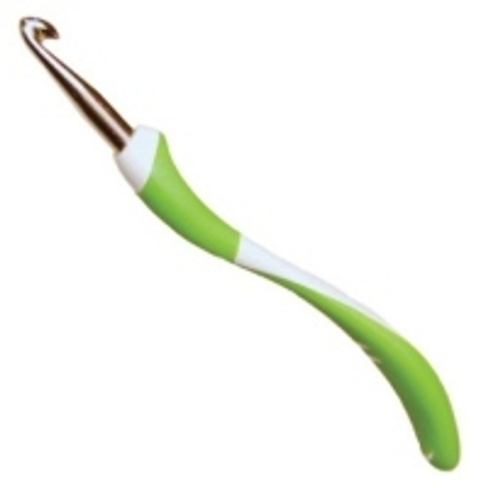Крючок, вязальный с эргономичной пластиковой ручкой addiSwing № 7, 16 см