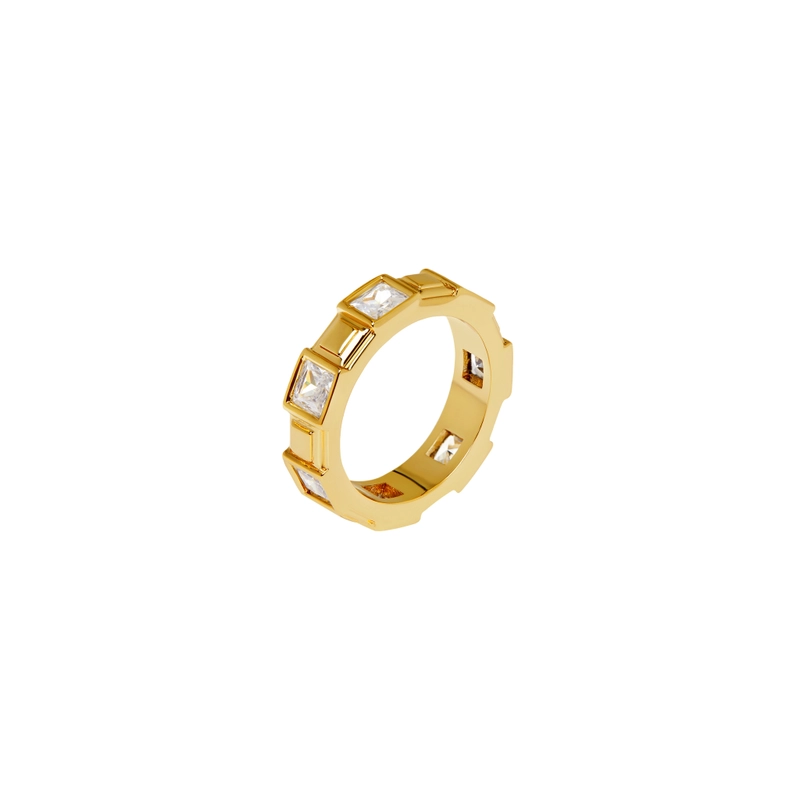 Кольцо Панк Пирамида – Золото