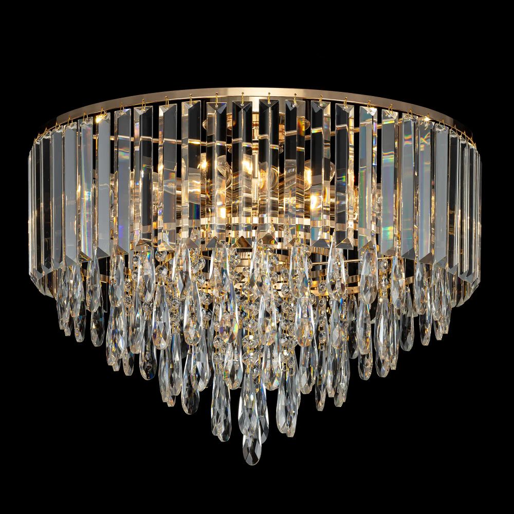 Citilux LEONNA CL320182 Люстра хрустальная Золото