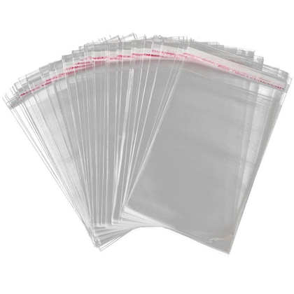 БОПП пакет упаковочный со скотч клапаном 12*17