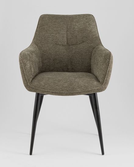 Стул обеденный Adam рогожка серо-зеленый