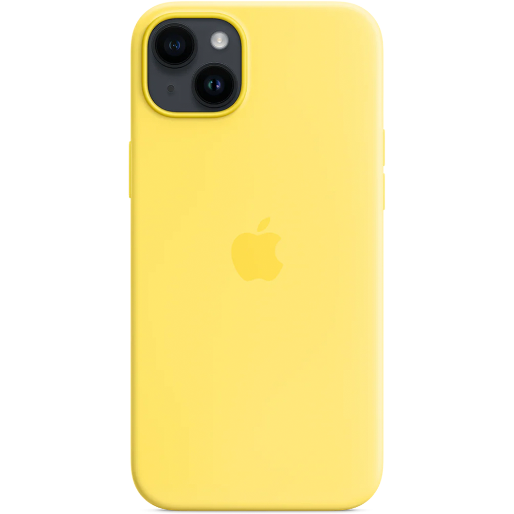 Силиконовый чехол с поддержкой MagSafe Apple Silicone Case для iPhone 14 Plus, Canary Yellow (Канареечный)