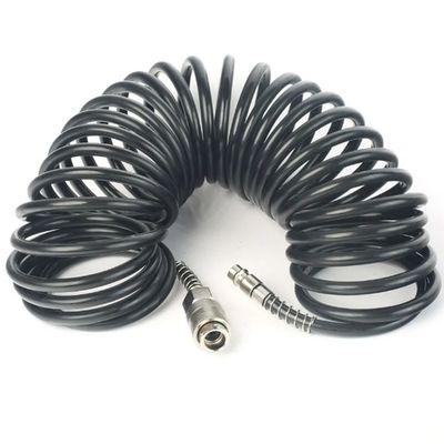 Шланг Pegas спиральный черный полиуретановый   5м х 8мм